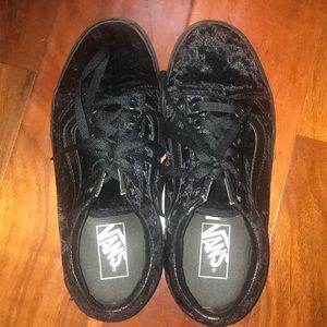 Crushed velvet vans